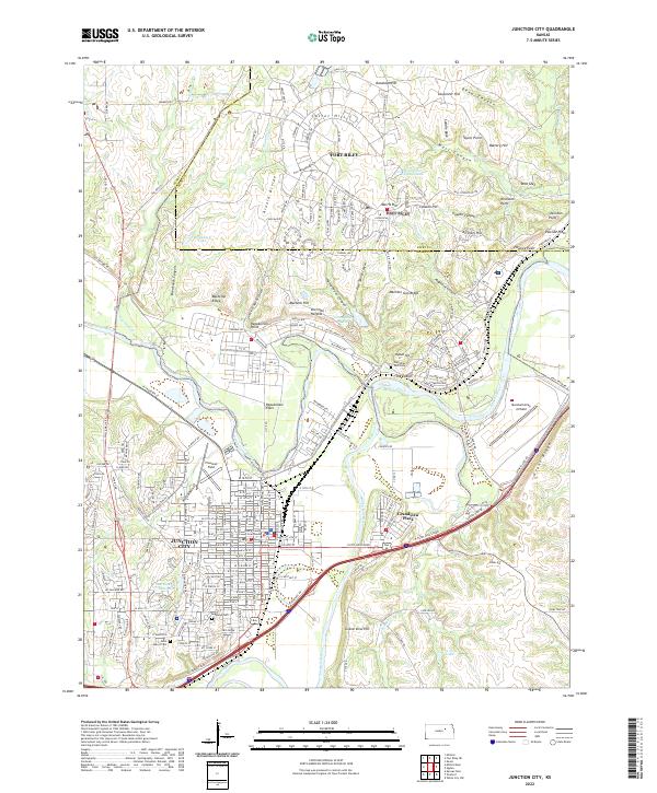 USGS Topographic Map – Junction City