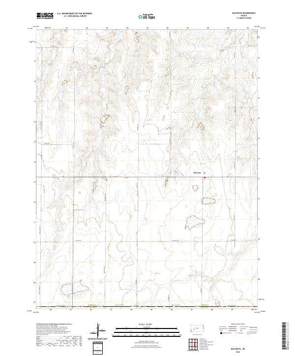 USGS Topographic Map – Kalvesta