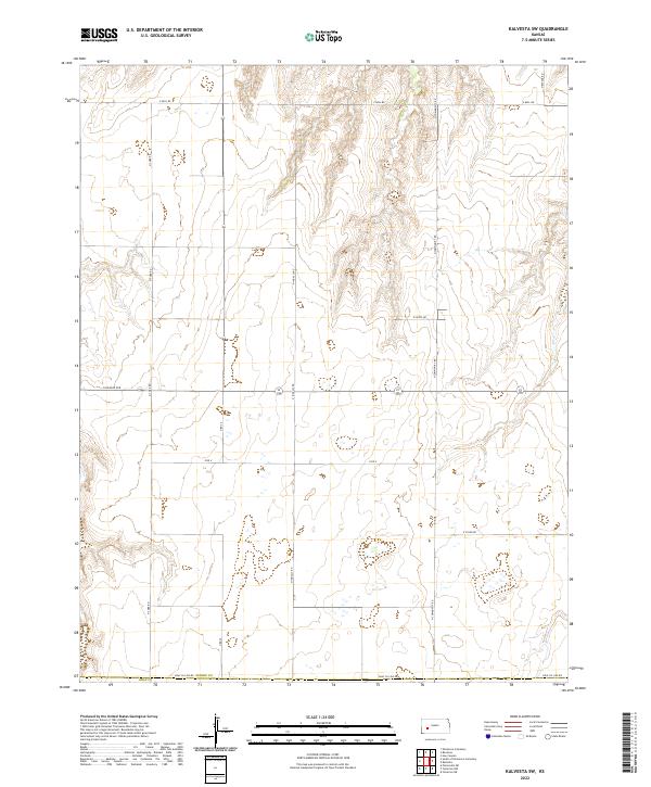 2022 Map of Kalvesta SW, 2022 Print