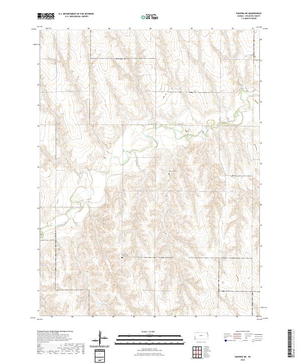 USGS Topographic Map – Kanona NE