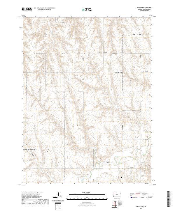 USGS Topographic Map – Kanona NW