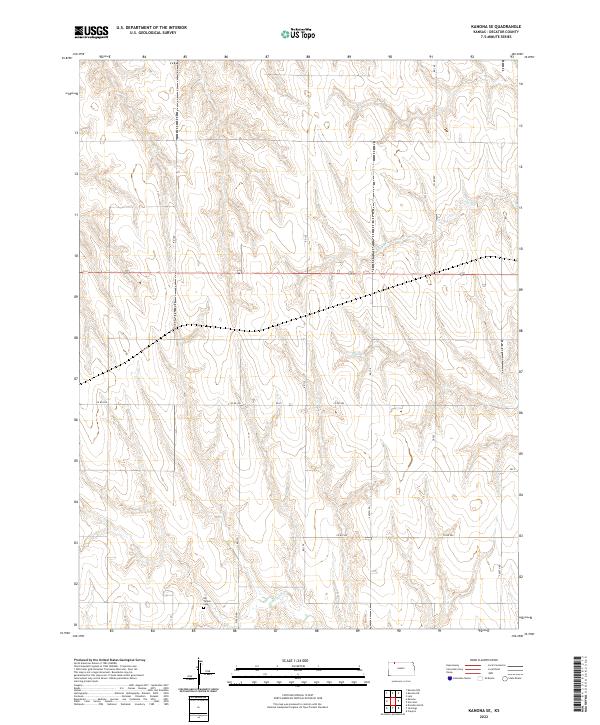 USGS Topographic Map – Kanona SE