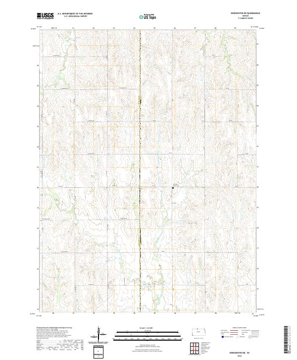 USGS Topographic Map – Kensington NE