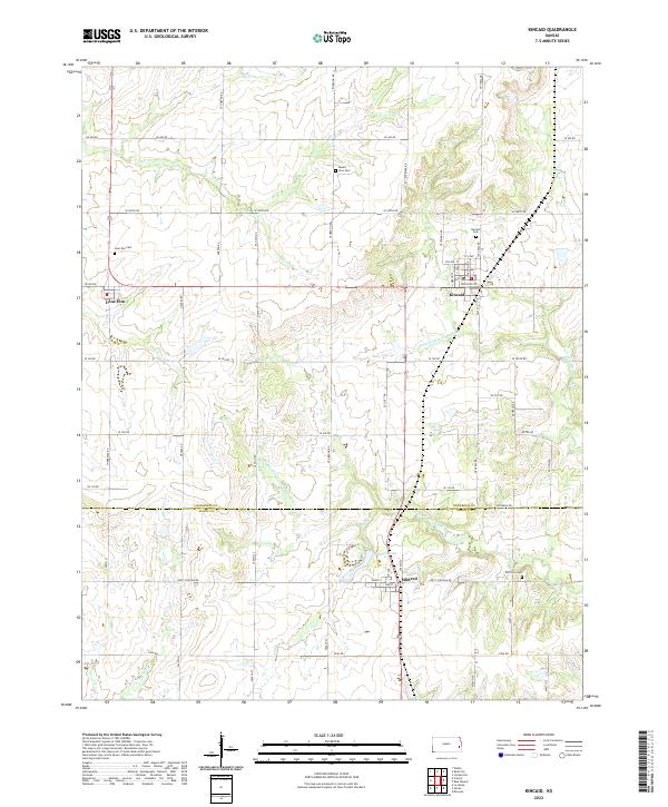USGS Topographic Map – Kincaid