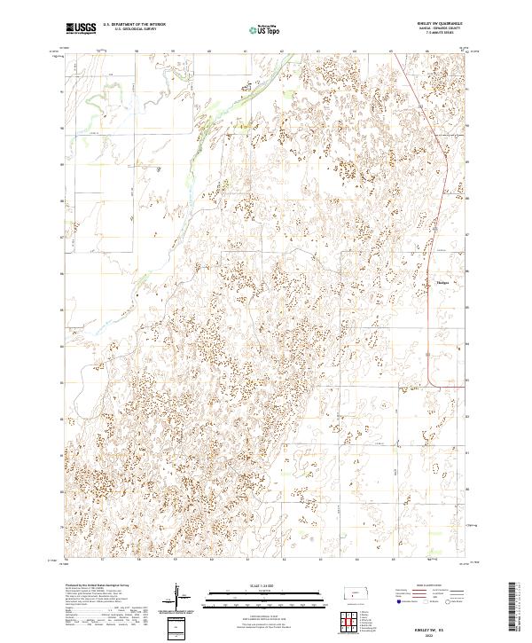 USGS Topographic Map – Kinsley SW