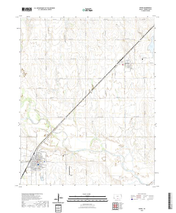 USGS Topographic Map – Kiowa