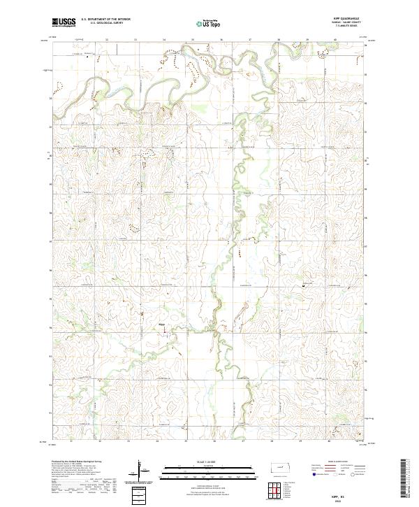 USGS Topographic Map – Kipp