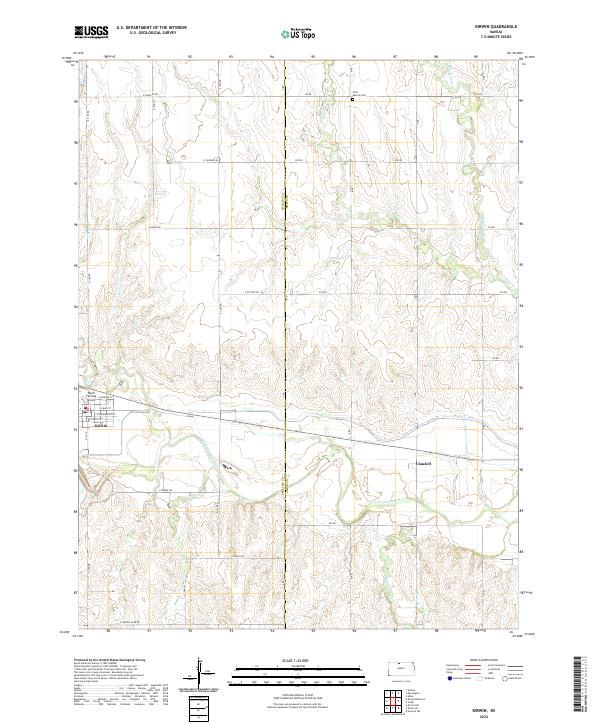 USGS Topographic Map – Kirwin