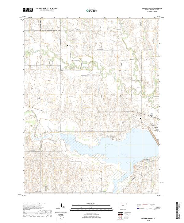 USGS Topographic Map – Kirwin Reservoir