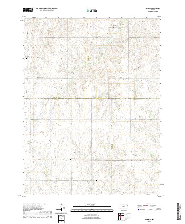 USGS Topographic Map – Kirwin SE
