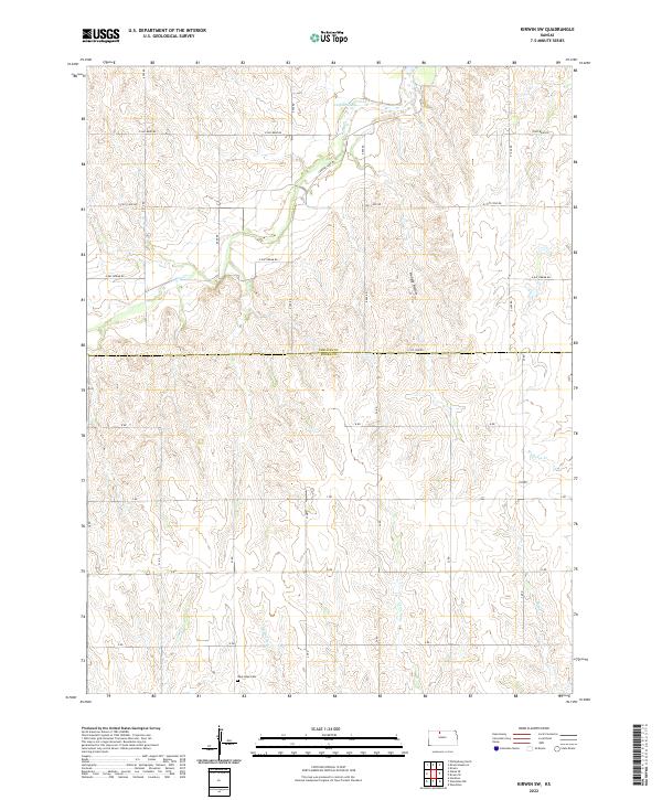 USGS Topographic Map – Kirwin SW