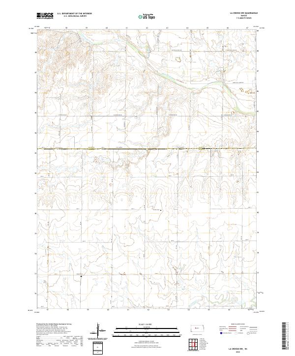 USGS Topographic Map – La Crosse NW