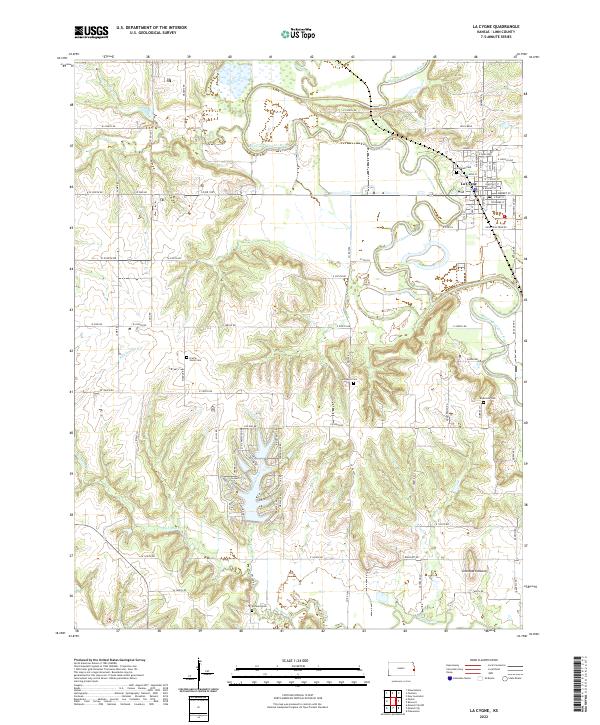 USGS Topographic Map – La Cygne