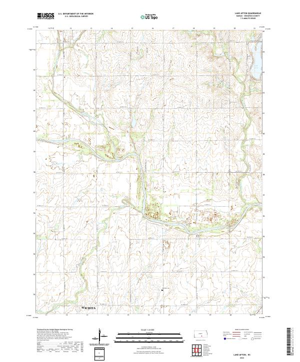 USGS Topographic Map – Lake Afton