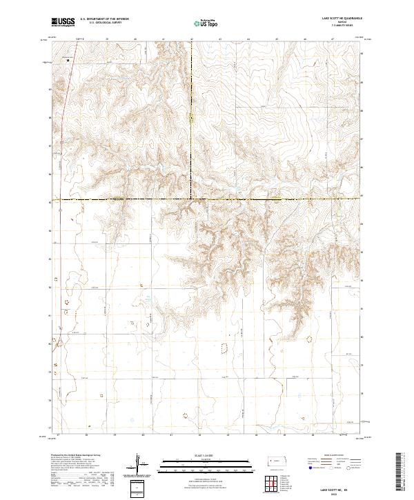 USGS Topographic Map – Lake Scott NE
