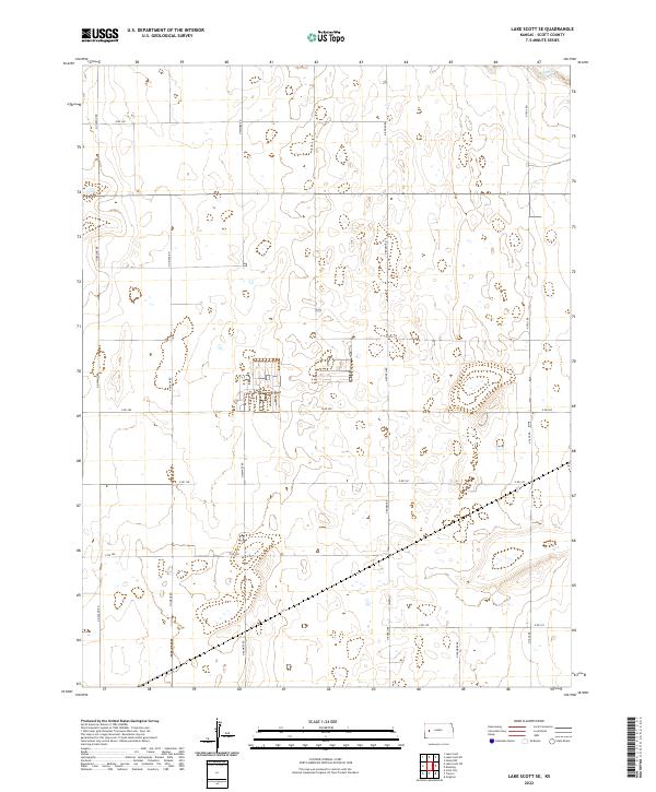 2022 Map of Lake Scott SE, 2022 Print
