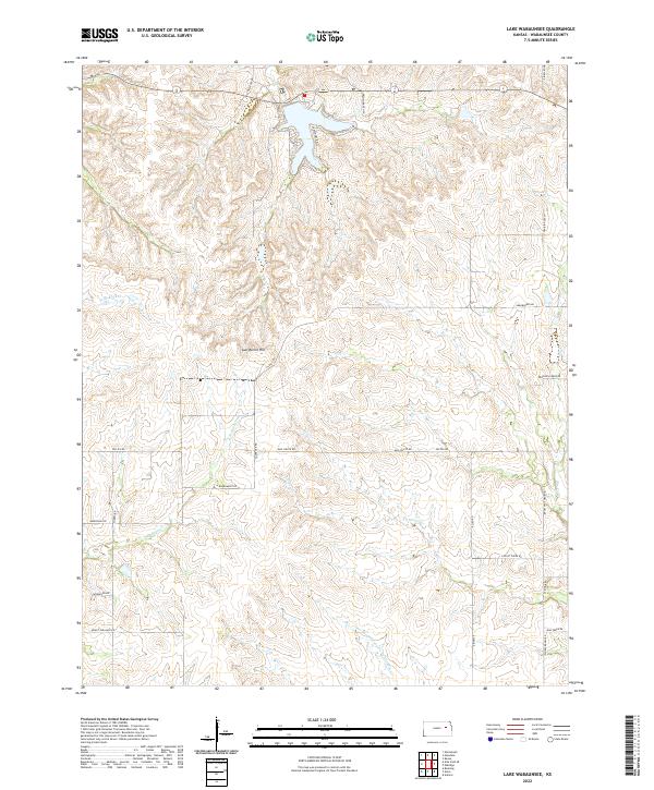 USGS Topographic Map – Lake Wabaunsee