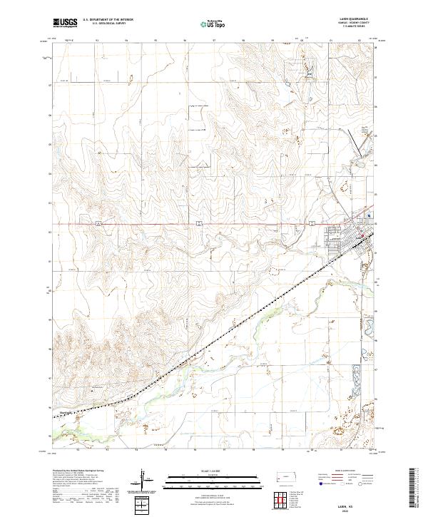 USGS Topographic Map – Lakin