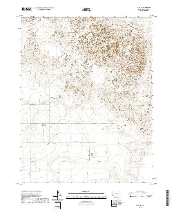 2022 Map of Lakin SW, 2022 Print