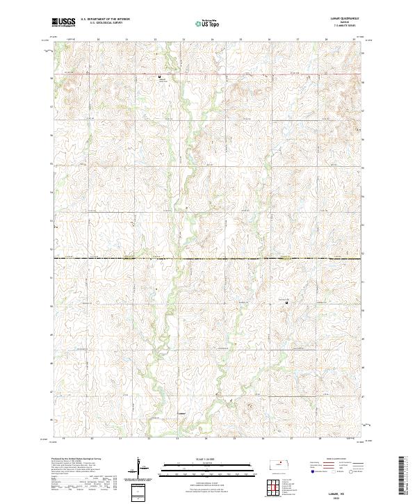 USGS Topographic Map – Lamar