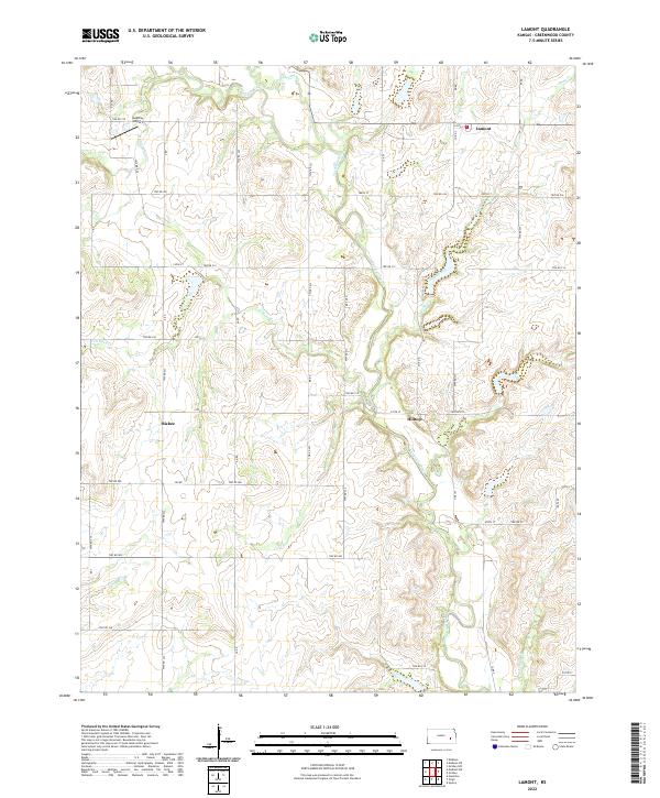 USGS Topographic Map – Lamont