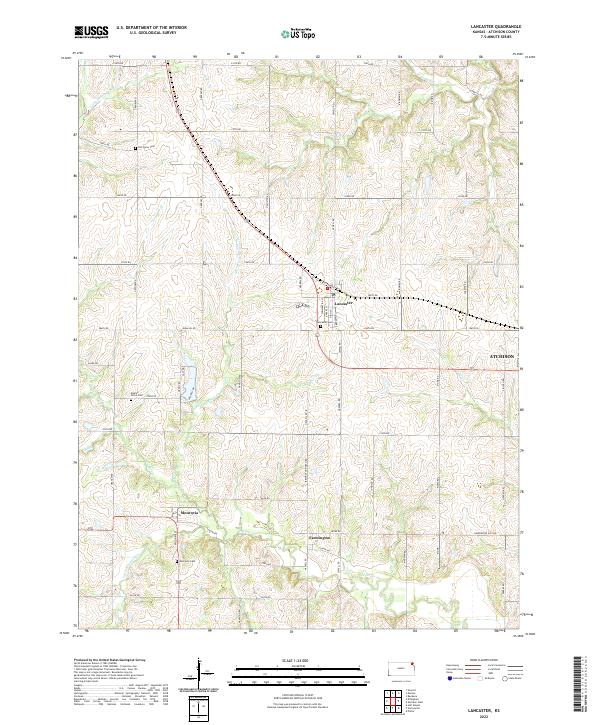 USGS Topographic Map – Lancaster