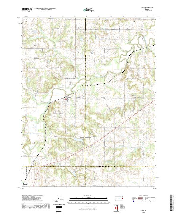 USGS Topographic Map – Lane