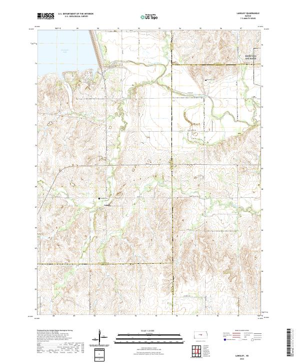 USGS Topographic Map – Langley