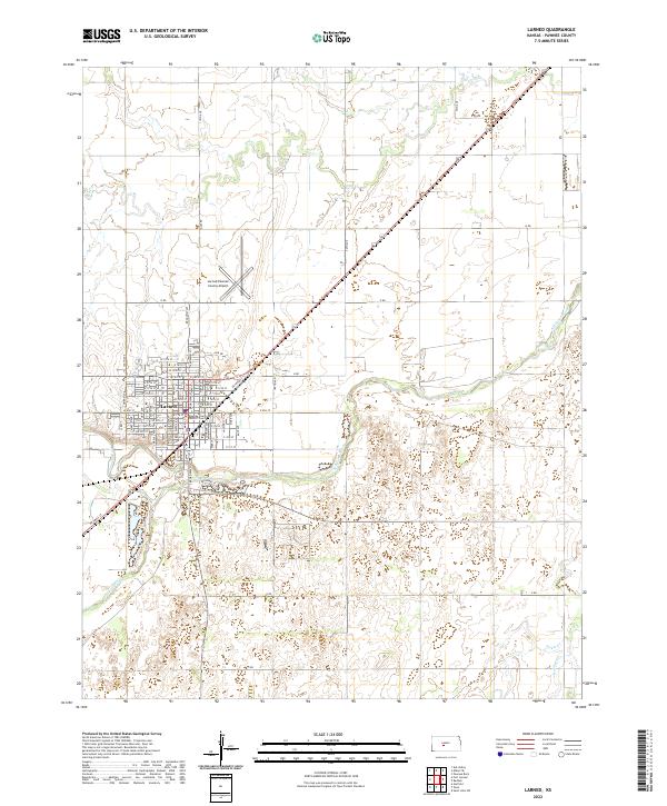 USGS Topographic Map – Larned