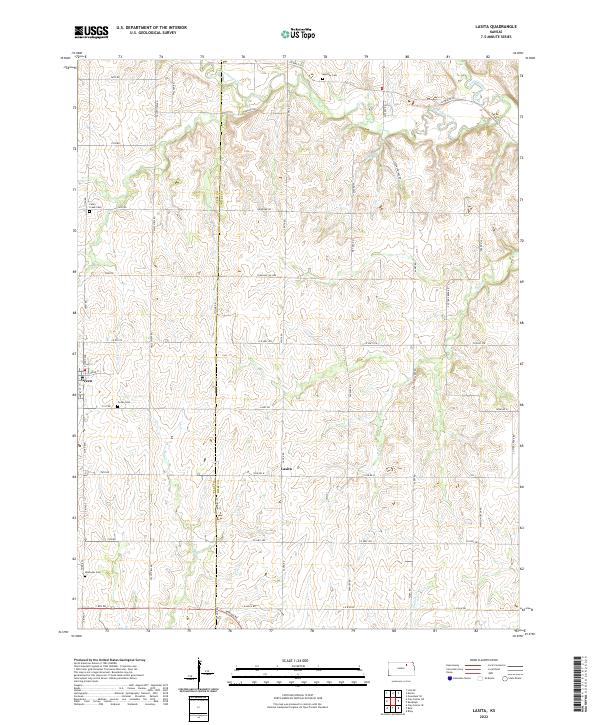 USGS Topographic Map – Lasita