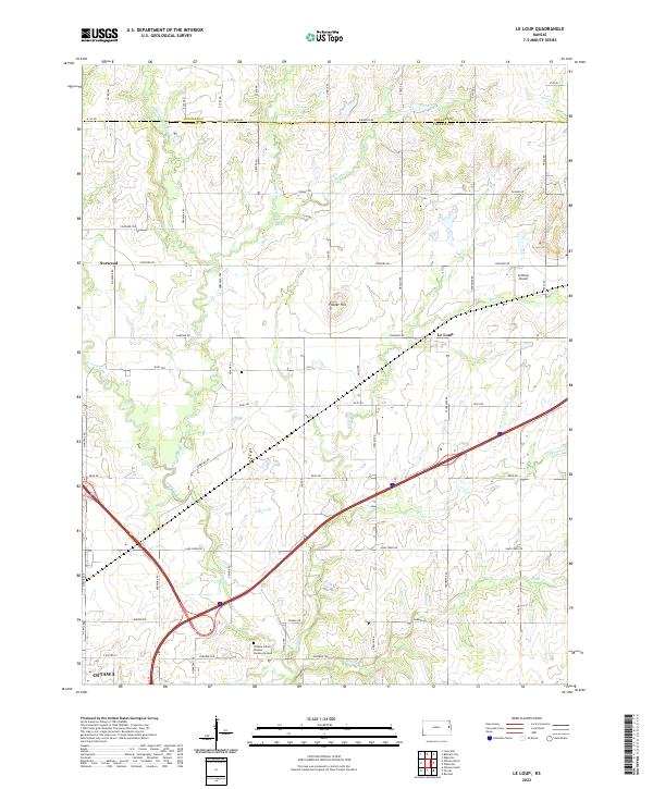 USGS Topographic Map – Le Loup