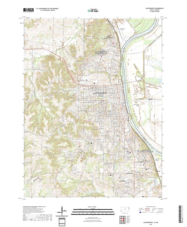 USGS Topographic Map – Leavenworth