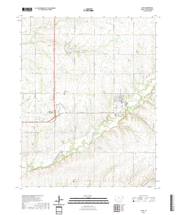 USGS Topographic Map – Leon