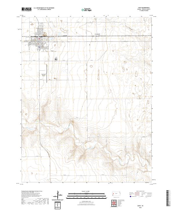 USGS Topographic Map – Leoti