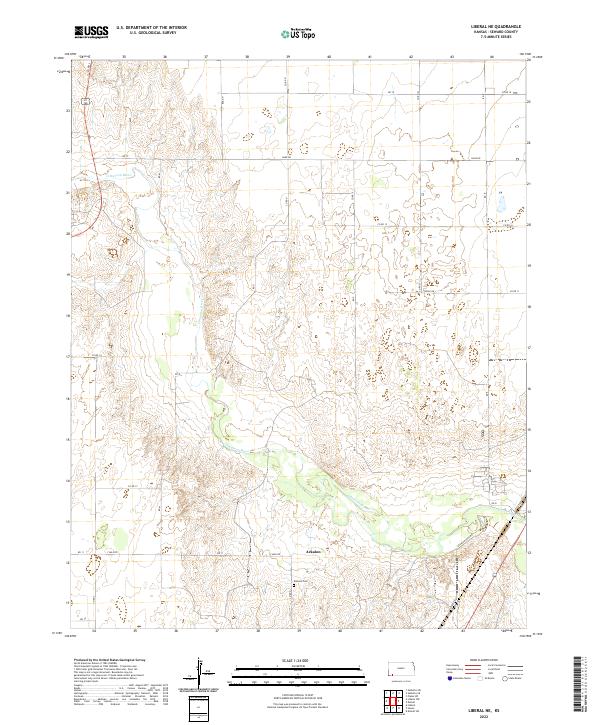 USGS Topographic Map – Liberal NE