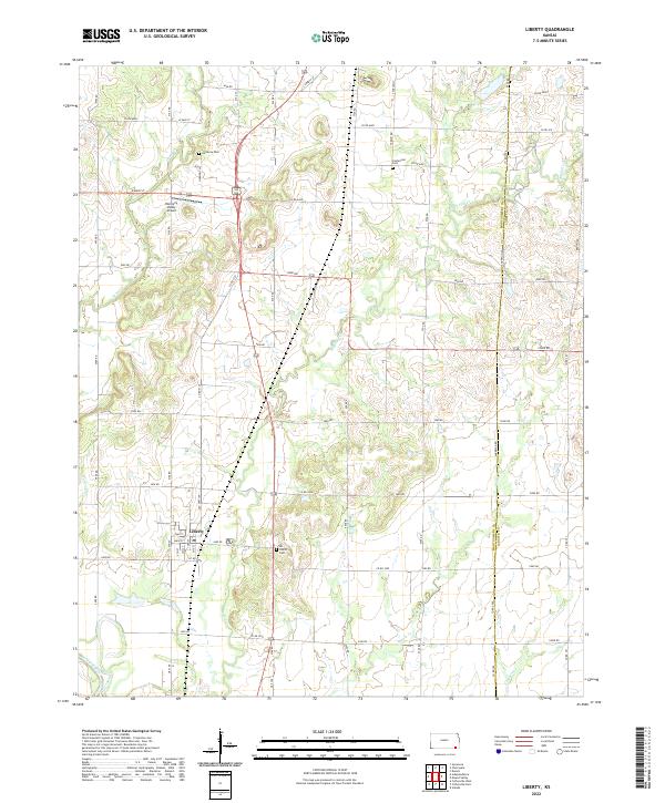 USGS Topographic Map – Liberty