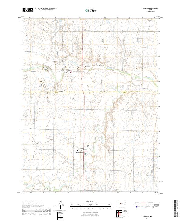 USGS Topographic Map – Liebenthal