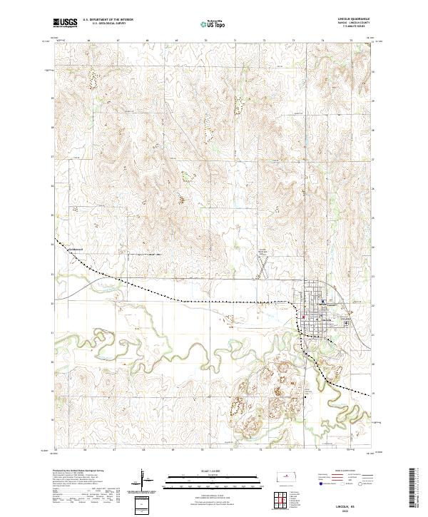 USGS Topographic Map – Lincoln