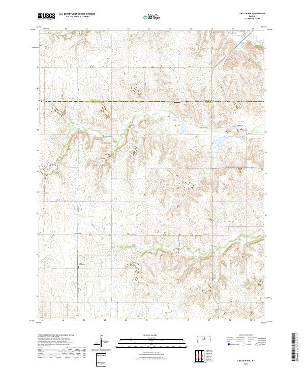 USGS Topographic Map – Lincoln NW