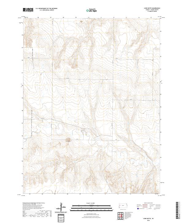 USGS Topographic Map – Lone Butte