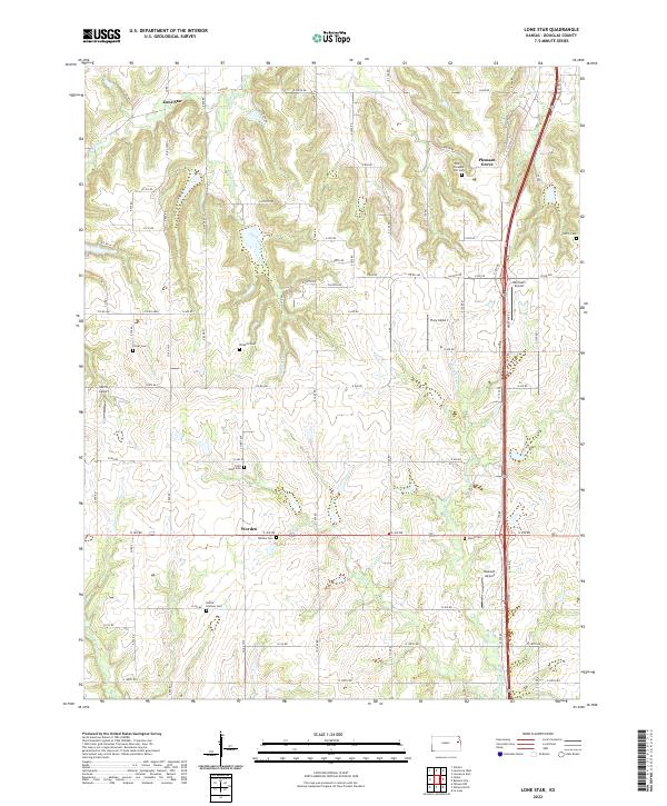 USGS Topographic Map – Lone Star