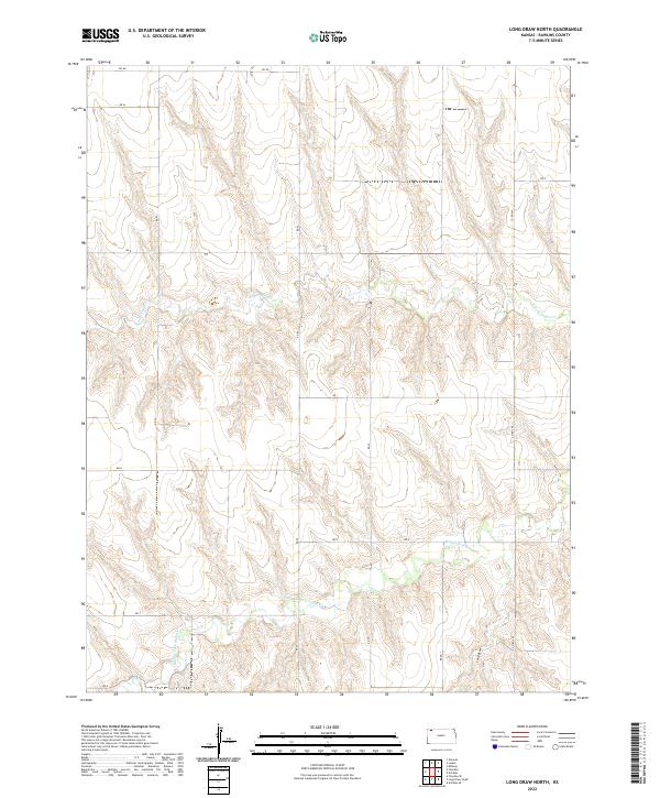 USGS Topographic Map – Long Draw North