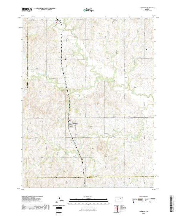 USGS Topographic Map – Longford