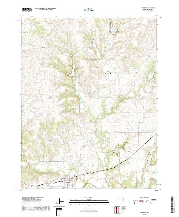 USGS Topographic Map – Longton