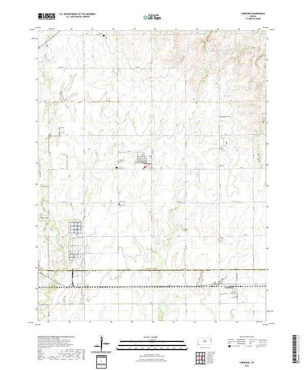 USGS Topographic Map – Lorraine