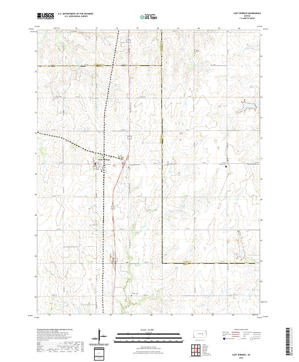 USGS Topographic Map – Lost Springs