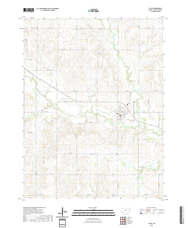 USGS Topographic Map – Lucas