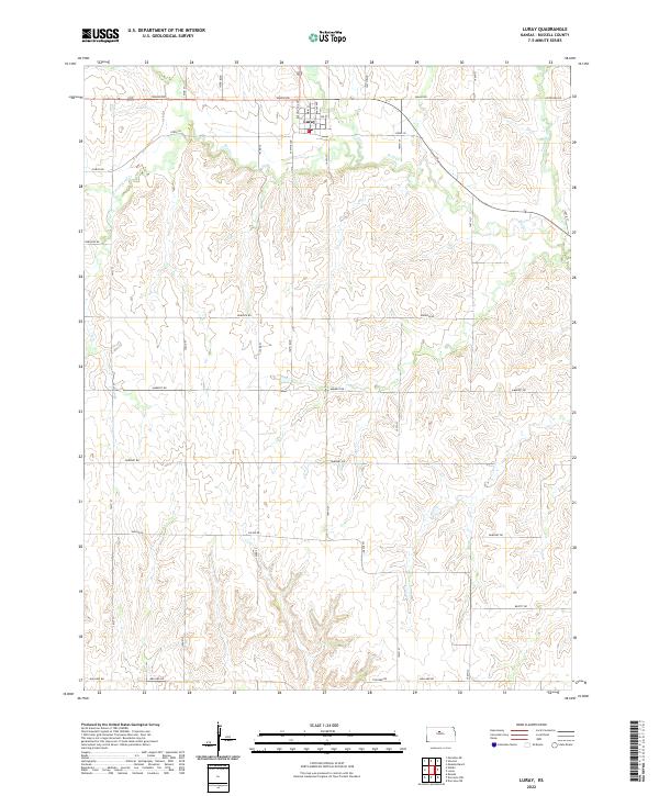 USGS Topographic Map – Luray