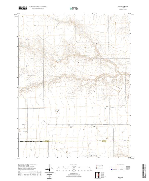 USGS Topographic Map – Lydia