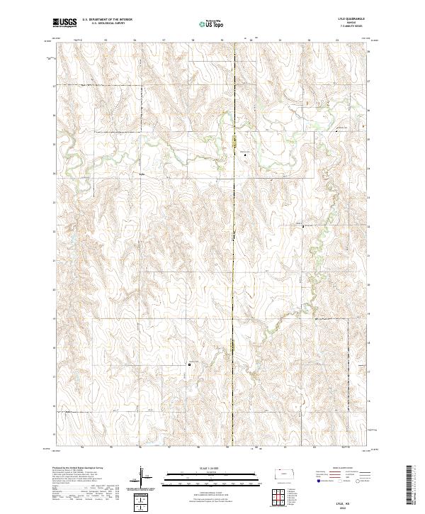 USGS Topographic Map – Lyle